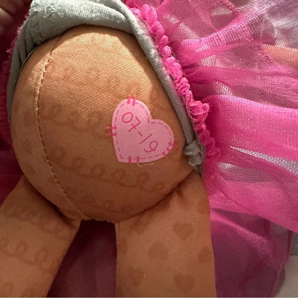 La La Loopsey Babie with pink and grey dress - Picture 4 of 4